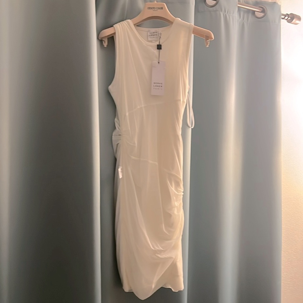 Herve Leger Paris Alabaster Size L New Dress